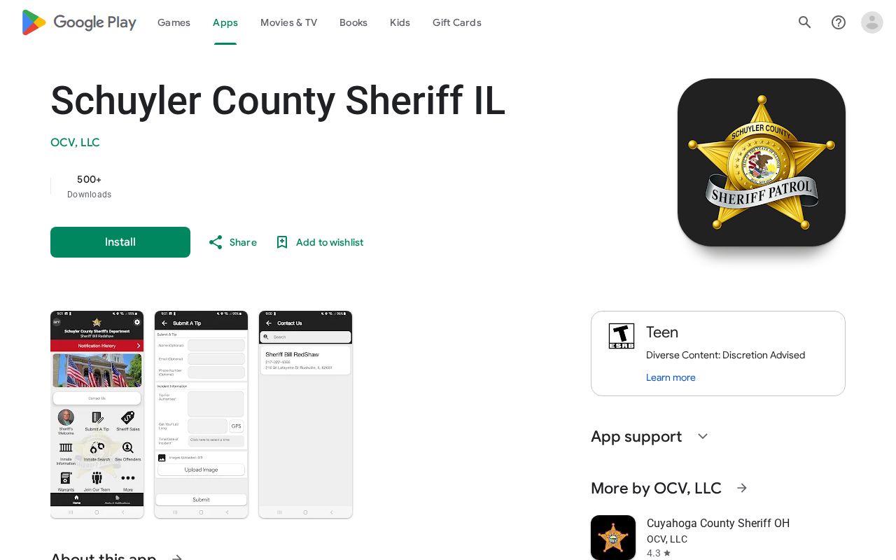 Schuyler County 72-hour release roster app listing